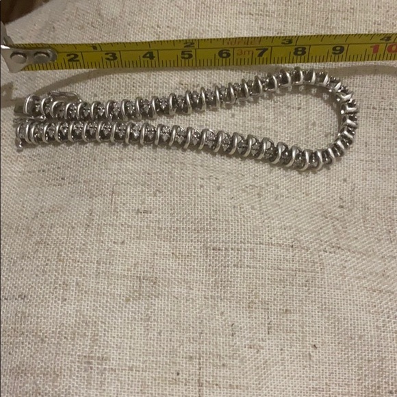 Sterling Silver real diamonds vintage bracelet - Picture 7 of 7
